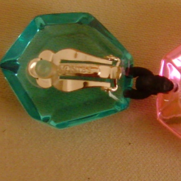 MONIES Gerda Lynggaard Lucite Dangle Earrings - NEW - Picture 10 of 14